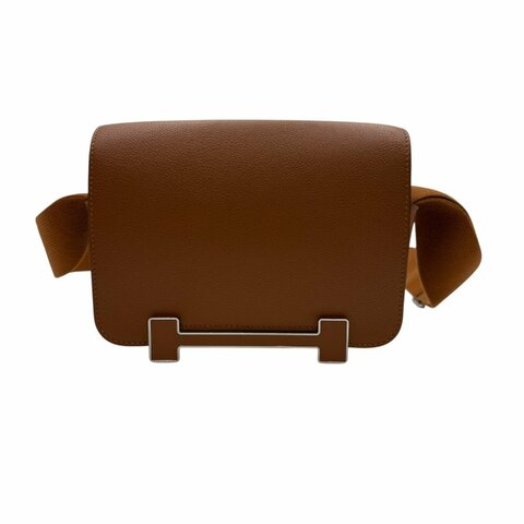 【美收精品】HERMES 茶色GETA K刻 C-195【隔月月中將轉賣至日本 上架期限30天】