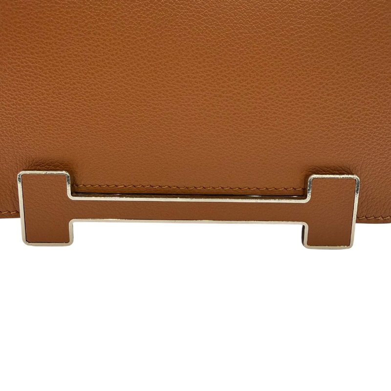 【美收精品】HERMES 茶色GETA K刻 C-195【隔月月中將轉賣至日本 上架期限30天】-6