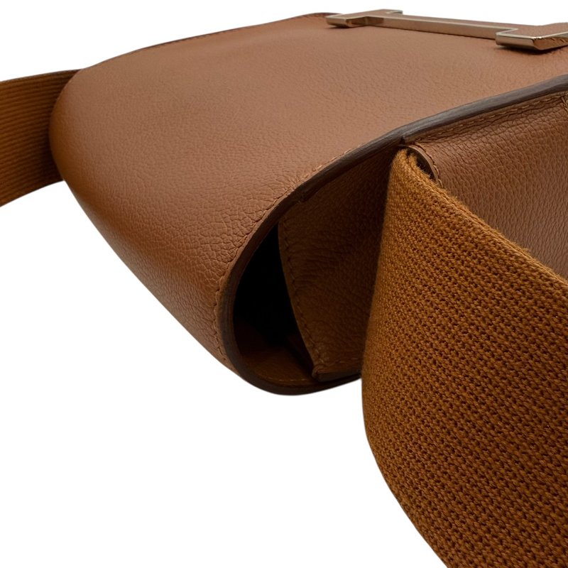 【美收精品】HERMES 茶色GETA K刻 C-195【隔月月中將轉賣至日本 上架期限30天】-9