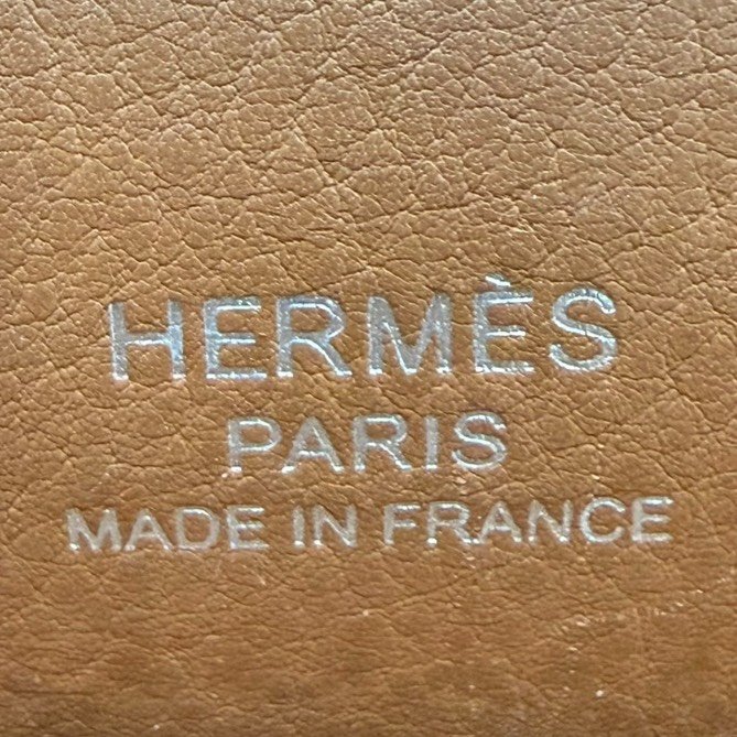 【美收精品】HERMES 茶色GETA K刻 C-195【隔月月中將轉賣至日本 上架期限30天】-16
