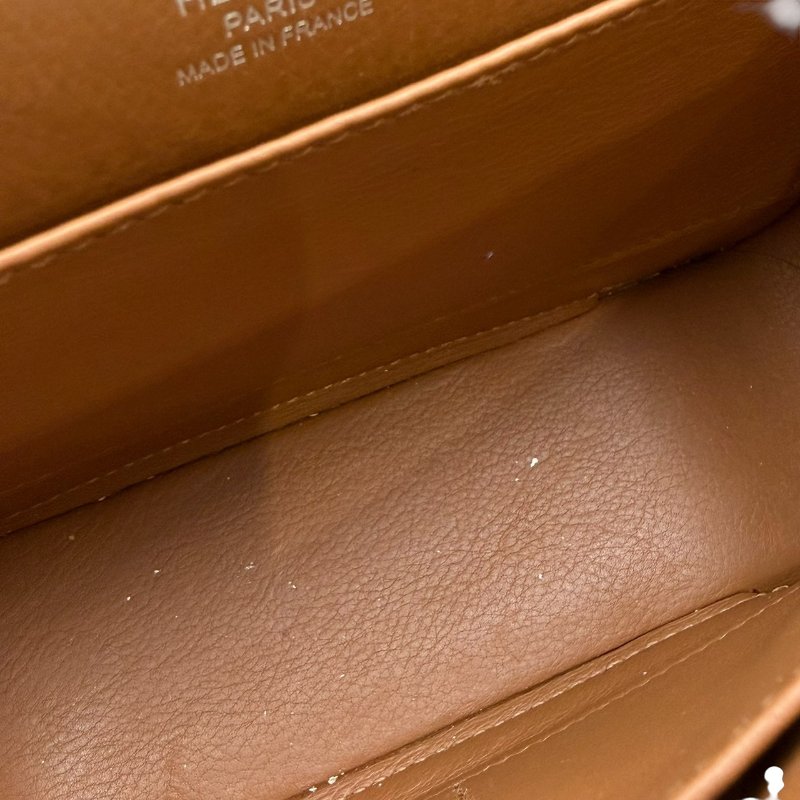 【美收精品】HERMES 茶色GETA K刻 C-195【隔月月中將轉賣至日本 上架期限30天】-17