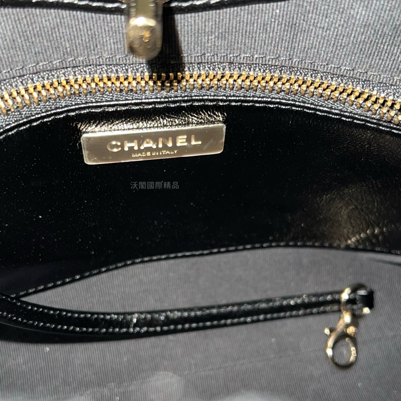 CHANEL 31bag mini 手提／斜背包（黑金）-17