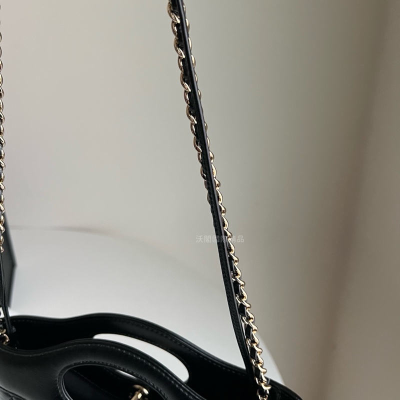 CHANEL 31bag mini 手提／斜背包（黑金）-22