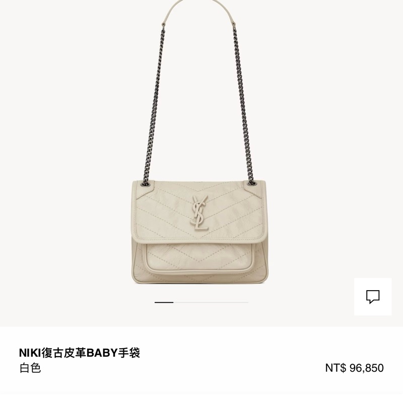 【極新🎁 配件滿】 YSL Baby NIKI 「專櫃最新款D釦」 斜背包（專櫃96,850）-17