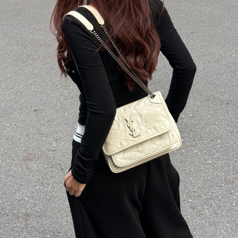 【極新🎁 配件滿】 YSL Baby NIKI 「專櫃最新款D釦」 斜背包（專櫃96,850）-19