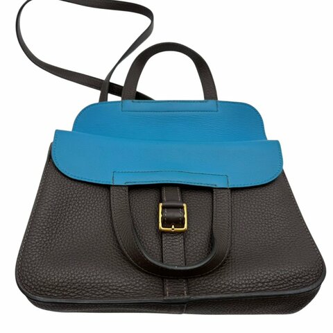 【美收精品】HERMES 黑色HALZAN 25 W刻 C-196【隔月月中將轉賣至日本 上架期限30天】