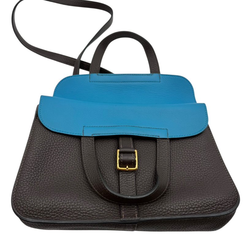 【美收精品】HERMES 黑色HALZAN 25 W刻 C-196【隔月月中將轉賣至日本 上架期限30天】-0