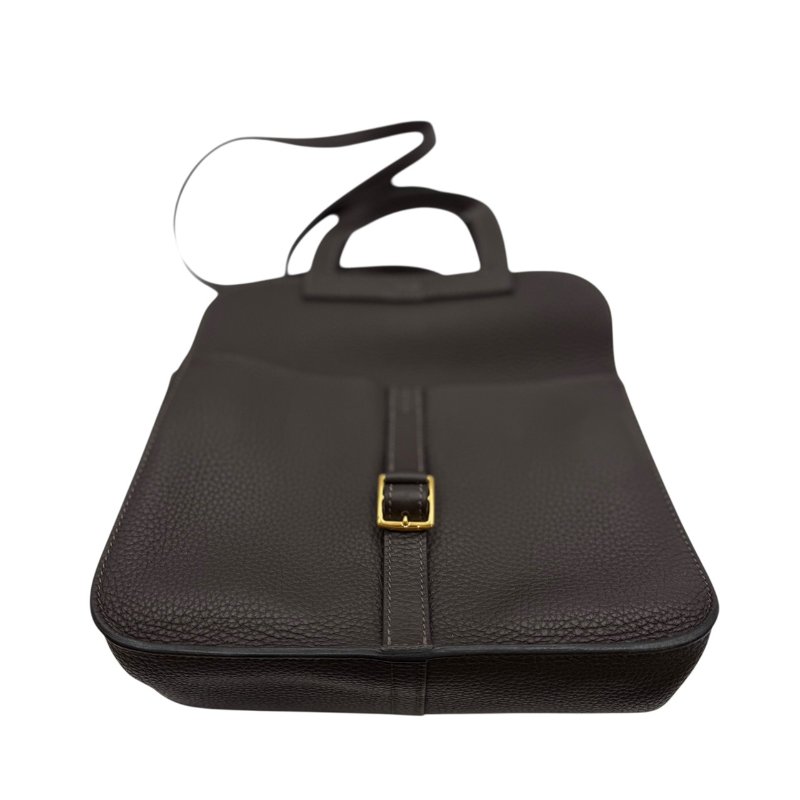 【美收精品】HERMES 黑色HALZAN 25 W刻 C-196【隔月月中將轉賣至日本 上架期限30天】-11