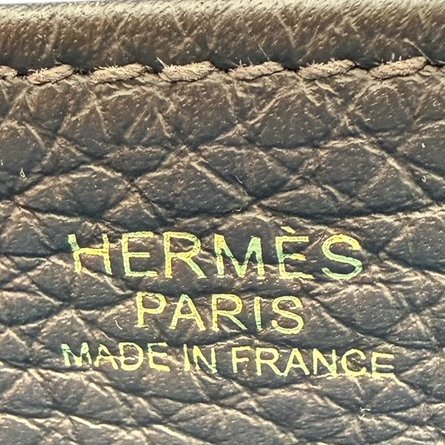 【美收精品】HERMES 黑色HALZAN 25 W刻 C-196【隔月月中將轉賣至日本 上架期限30天】-12