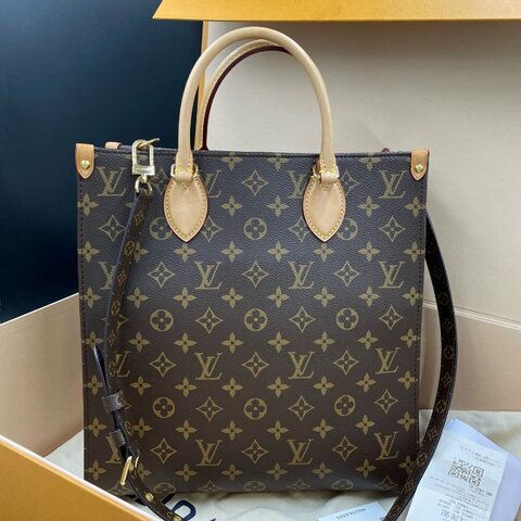 芯片款 路易威登/Louis Vuitton 經典老花琴譜大號托特手提包