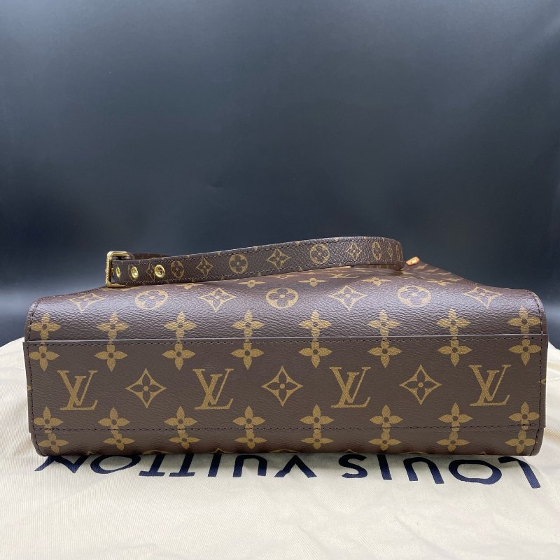 芯片款 路易威登/Louis Vuitton 經典老花琴譜大號托特手提包-4