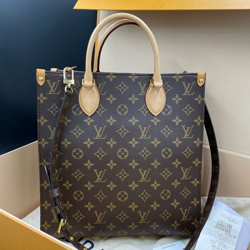 芯片款 路易威登/Louis Vuitton 經典老花琴譜大號托特手提包-5