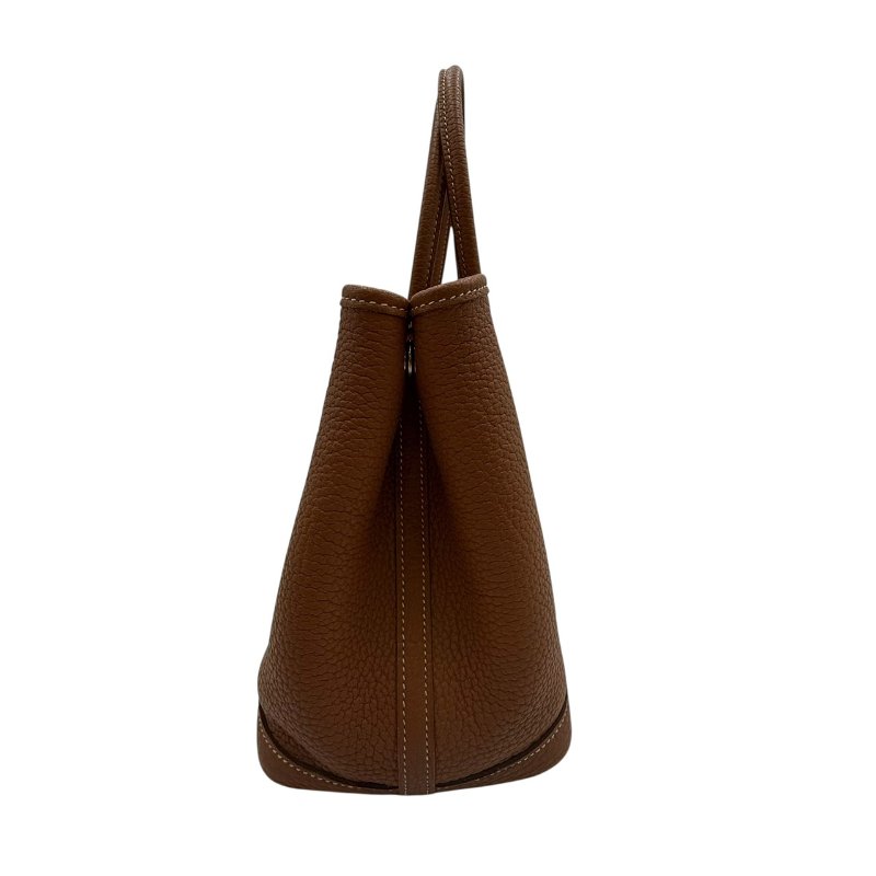 【美收精品】HERMES 茶色Garden Party C刻 C-197【隔月月中將轉賣至日本 上架期限30天】-2