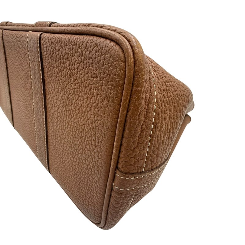 【美收精品】HERMES 茶色Garden Party C刻 C-197【隔月月中將轉賣至日本 上架期限30天】-9