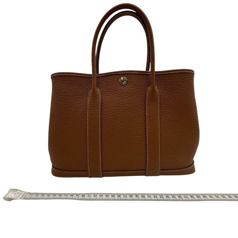 【美收精品】HERMES 茶色Garden Party C刻 C-197【隔月月中將轉賣至日本 上架期限30天】-26