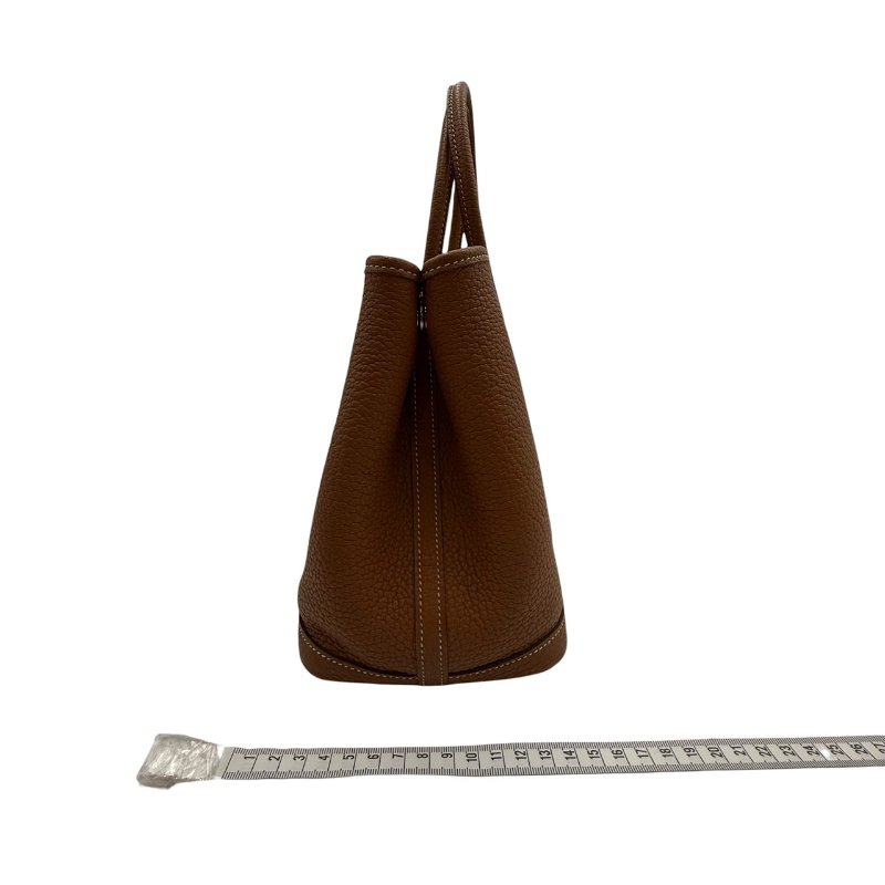 【美收精品】HERMES 茶色Garden Party C刻 C-197【隔月月中將轉賣至日本 上架期限30天】-27