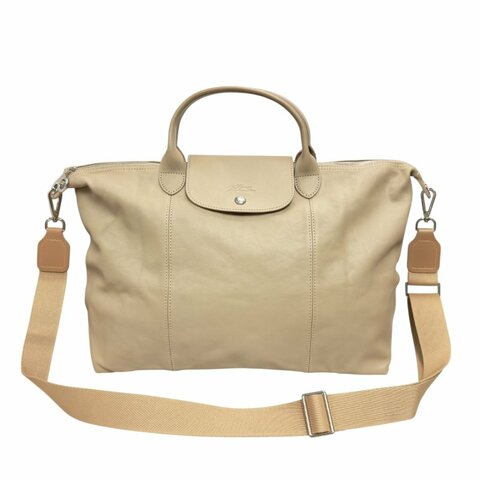 LONGCHAMP *自加帶＞送無品牌長帶* 全皮 旅行袋