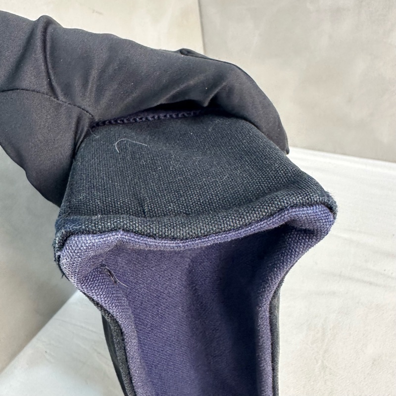 Hermès 中古紫拼黑小號帆布手袋-10