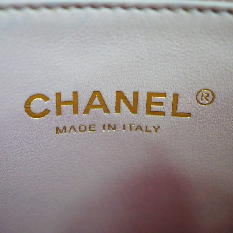 CHANEL 香奈兒 黑色皺紋牛皮手提肩背二用包-12