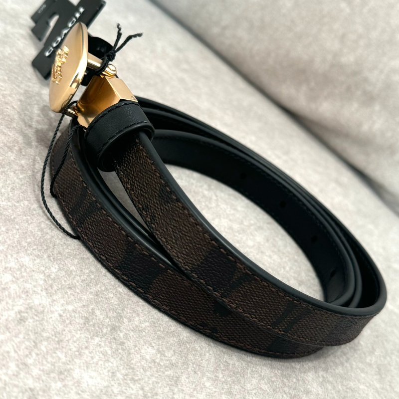 Coach  經典老花LOGO皮帶-1