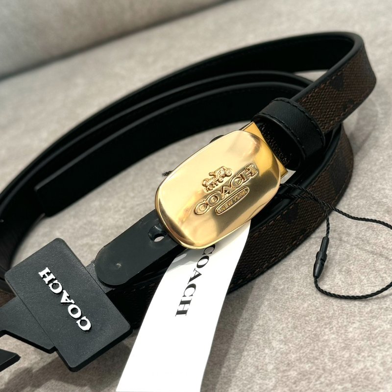 Coach  經典老花LOGO皮帶-2