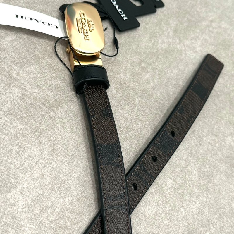 Coach  經典老花LOGO皮帶-3