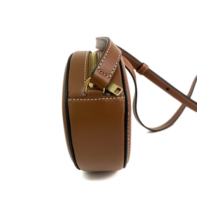 △ Celine 思琳 Brown Calfskin Oval Cuir Triomphe Shoulder Bag 啡色小牛皮肩背袋 - 257028020-4