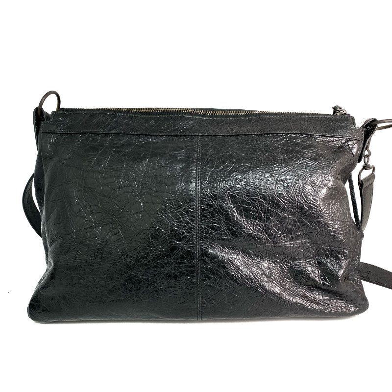 △ Balenciaga 巴黎世家 Black Lambskin Le City Moto 2 Way Bag 846186 黑色小羊皮兩用袋 - 257027788-2