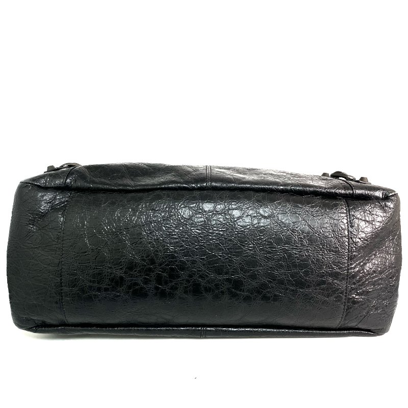 △ Balenciaga 巴黎世家 Black Lambskin Le City Moto 2 Way Bag 846186 黑色小羊皮兩用袋 - 257027788-5