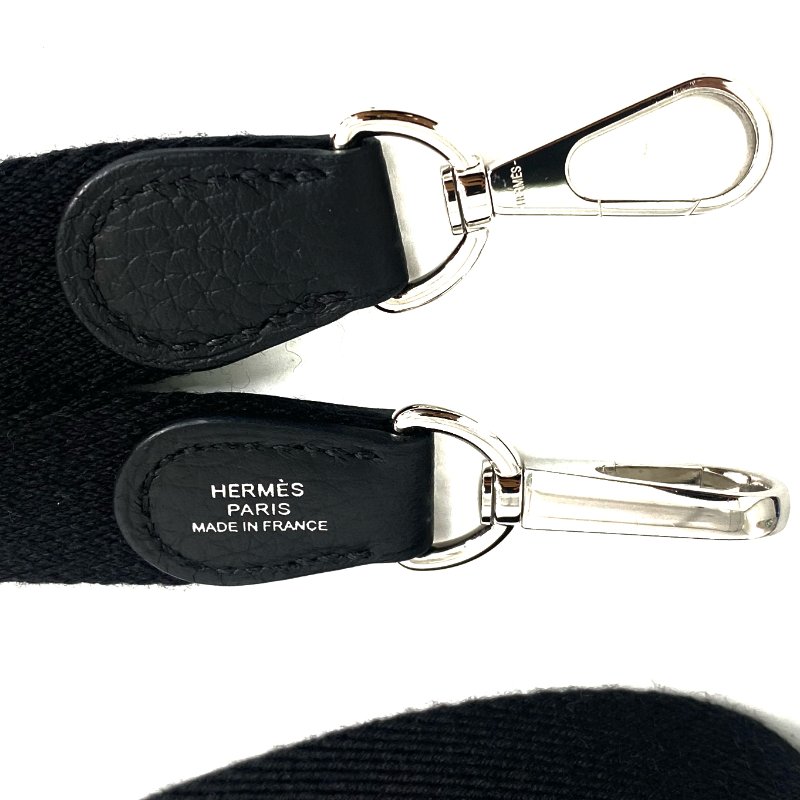 △ Hermes 愛馬仕 Black Clemence Calfskin Evelyn Shoulder Bag Stamp W 黑色粒紋小牛皮肩背袋W刻 - 257028021-13