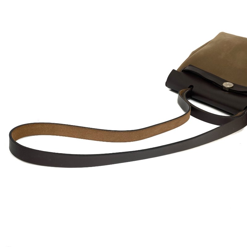 △ Hermes 愛馬仕 Beige Canvas Palladium Plated Metal Herbag 31 2 Way Bag Stamp D 淺褐色帆布鍍鈀金屬兩用袋D刻 - 257027820-8