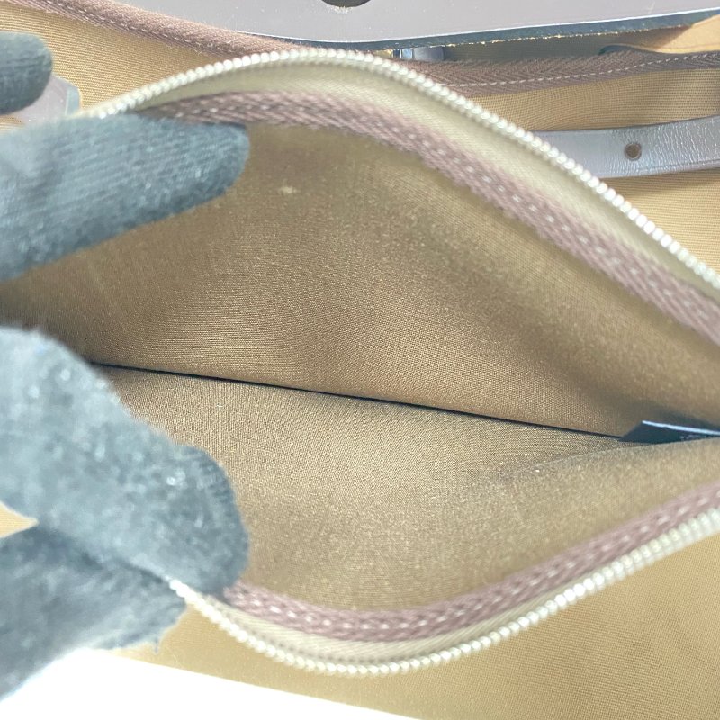 △ Hermes 愛馬仕 Beige Canvas Palladium Plated Metal Herbag 31 2 Way Bag Stamp D 淺褐色帆布鍍鈀金屬兩用袋D刻 - 257027820-23