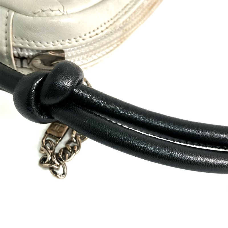 △ Chanel 香奈兒 White Calfskin And Python Silver Tone Metal Cambon Mini Shoulder Bag No.9 白色小牛皮和蛇皮銀色金屬肩背袋No.9 - 257028207-11