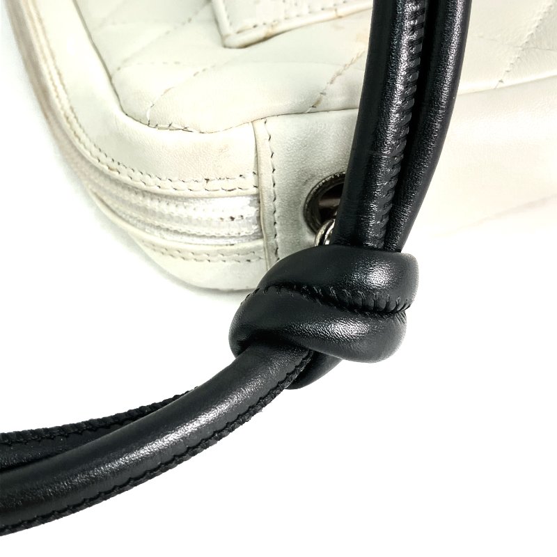 △ Chanel 香奈兒 White Calfskin And Python Silver Tone Metal Cambon Mini Shoulder Bag No.9 白色小牛皮和蛇皮銀色金屬肩背袋No.9 - 257028207-12