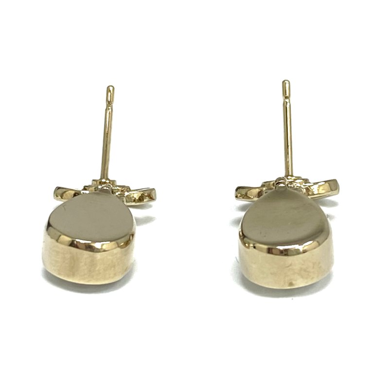 ☆ Chanel 香奈兒 Gold Tone Metal Rhinestone Earrings A22C 金色金屬水鑽耳環A22C - 257025669-3