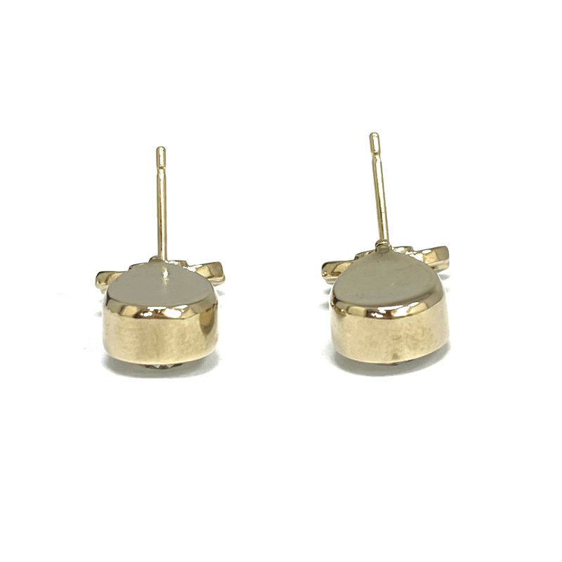 ☆ Chanel 香奈兒 Gold Tone Metal Rhinestone Earrings A22C 金色金屬水鑽耳環A22C - 257025669-5