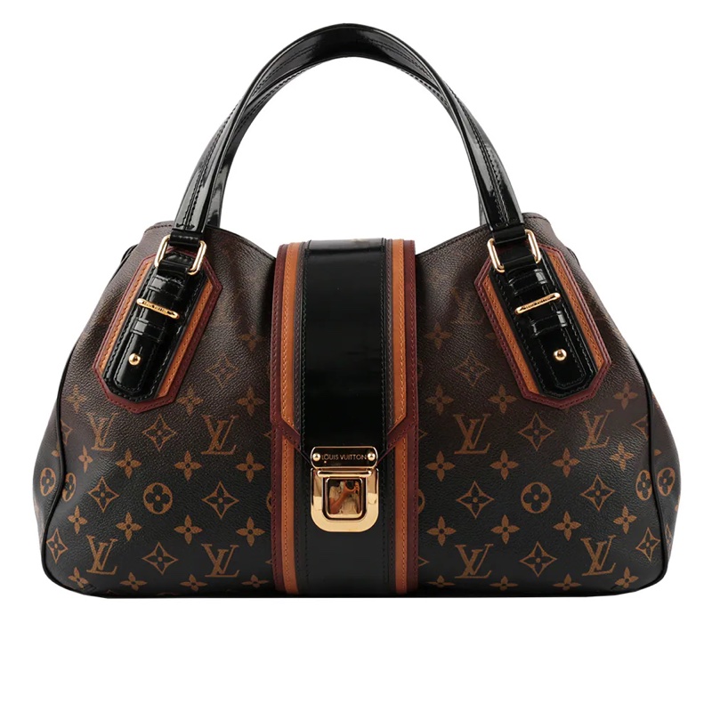 LV Logo 漸層限量曼哈頓手提包(黑色)_展示品 LV12000132-0