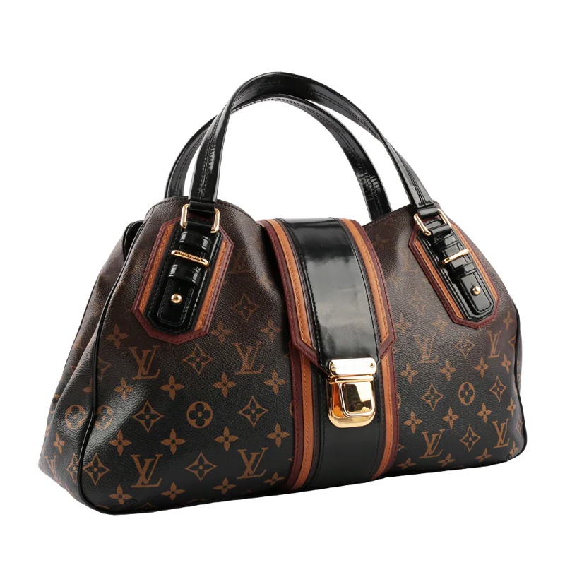 LV Logo 漸層限量曼哈頓手提包(黑色)_展示品 LV12000132-1