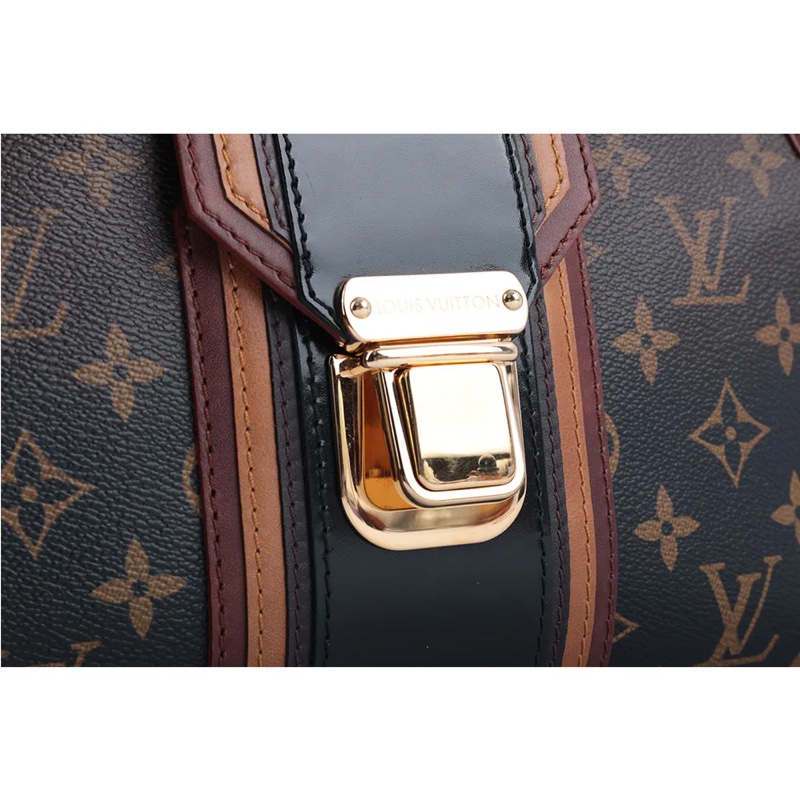LV Logo 漸層限量曼哈頓手提包(黑色)_展示品 LV12000132-4