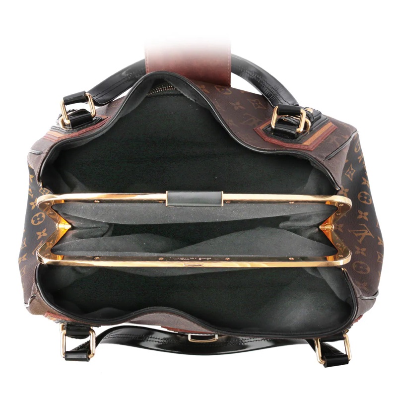 LV Logo 漸層限量曼哈頓手提包(黑色)_展示品 LV12000132-8