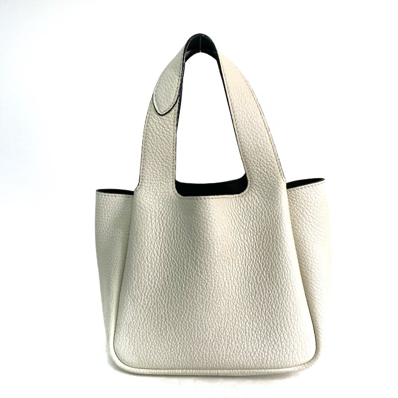 △ Prada 普拉達 White Calfskin Hand Bag 1BA349 白色小牛皮手袋 - 257028546-2