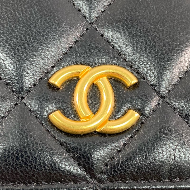 △ Chanel 香奈兒 Black Lambskin Gold And Silver Tone Metal Wallet On Chain AP2548 黑色小羊皮金色和銀色金屬鎖鏈銀包 - 257028506-12