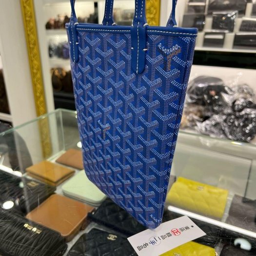 東區正精品㊣GOYARD Poitiers Tote bag 藍色手提袋公文袋 RZ6203-2