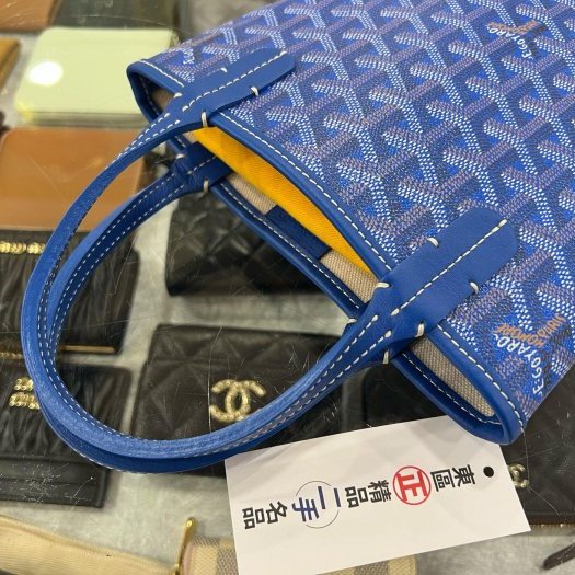 東區正精品㊣GOYARD Poitiers Tote bag 藍色手提袋公文袋 RZ6203-5