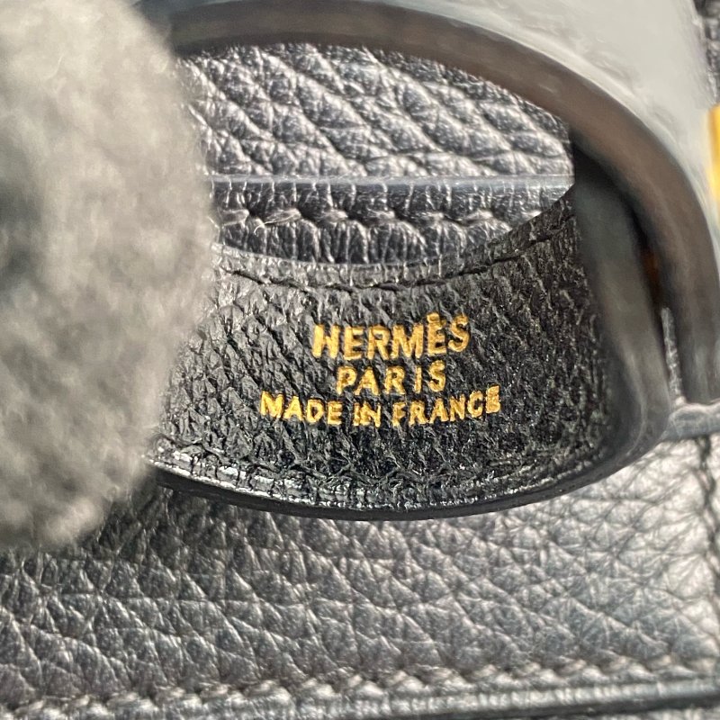 △ Hermes 愛馬仕 Black Clemence Calfskin Gold Plated Metal Kelly 35 2 Way Bag Stamp [D] 黑色粒紋小牛皮鍍金金屬兩用袋[D]刻 - 257028689-14