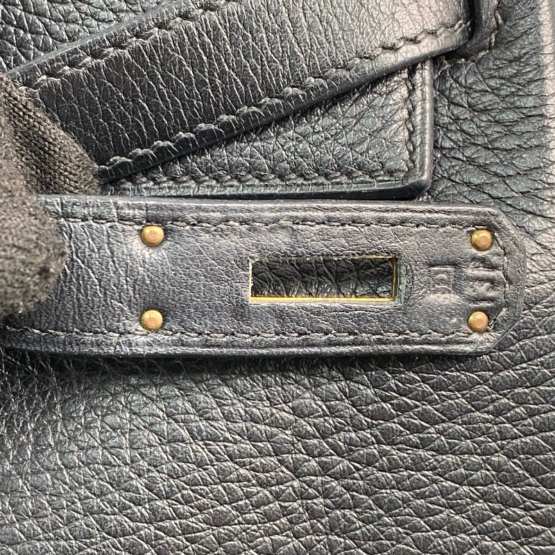 △ Hermes 愛馬仕 Black Clemence Calfskin Gold Plated Metal Kelly 35 2 Way Bag Stamp [D] 黑色粒紋小牛皮鍍金金屬兩用袋[D]刻 - 257028689-17