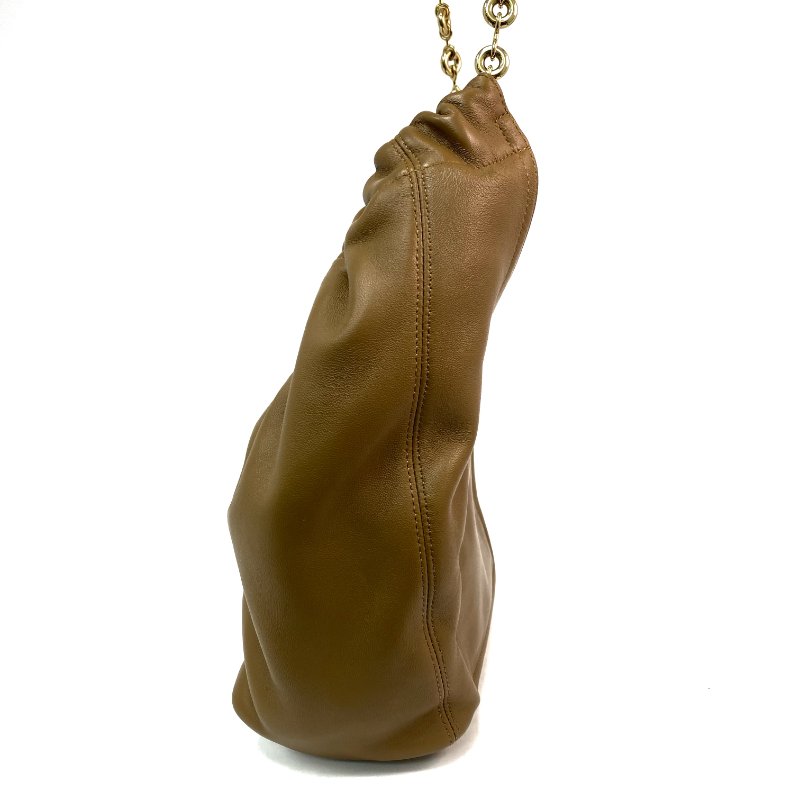 △ Loewe 羅意威 Brown Nappa Leather Squeeze Shoulder Bag 啡色納帕皮革肩背袋 - 257028903-3