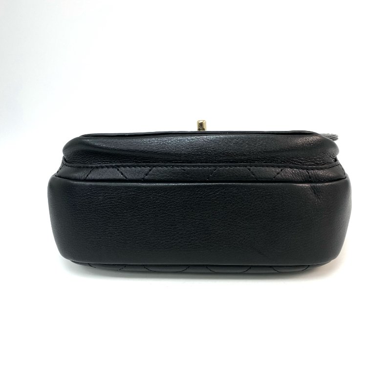 △ Chanel 香奈兒 Black Calfskin Gold Tone Metal Chain Shoulder Bag No.28 AS0887 黑色小牛皮金色金屬鎖鏈肩背袋No.28 - 257027085-4