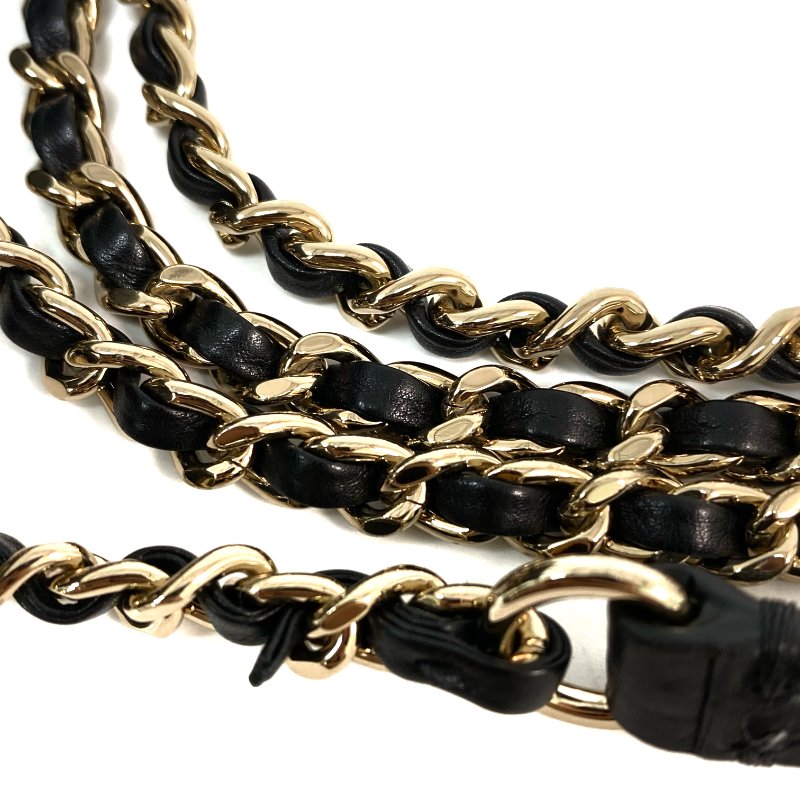 △ Chanel 香奈兒 Black Calfskin Gold Tone Metal Chain Shoulder Bag No.28 AS0887 黑色小牛皮金色金屬鎖鏈肩背袋No.28 - 257027085-10