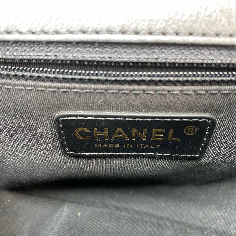 △ Chanel 香奈兒 Black Calfskin Gold Tone Metal Chain Shoulder Bag No.28 AS0887 黑色小牛皮金色金屬鎖鏈肩背袋No.28 - 257027085-17